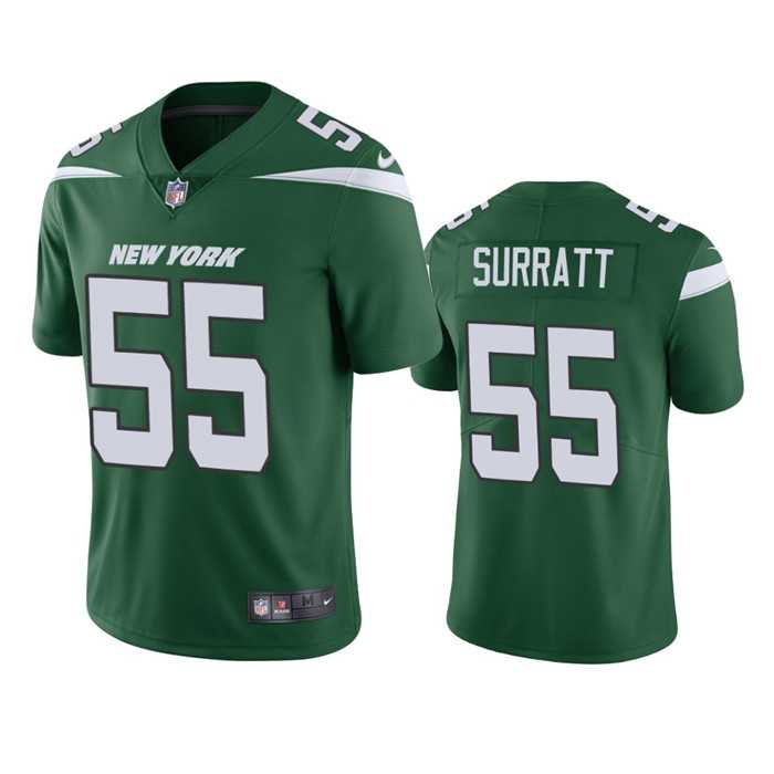Men & Women & Youth New York Jets #55 Chazz Surratt Green Vapor Untouchable Limited Stitched Jersey